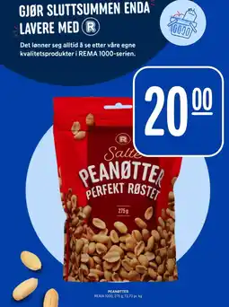 Rema 1000 PEANØTTER tilbud