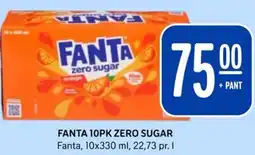 Rema 1000 FANTA 10PK ZERO SUGAR tilbud