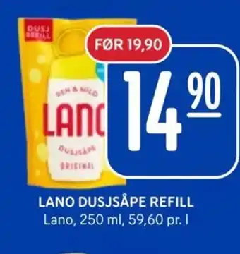 Rema 1000 LANO DUSJSÅPE REFILL tilbud