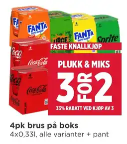 Meny 4pk brus på boks tilbud