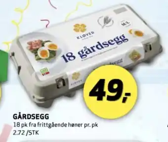 Bunnpris Gårdsegg tilbud