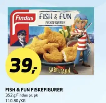 Bunnpris FINDUS Fish & fun fiskefigurer tilbud