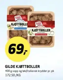 Bunnpris GILDE kjøttboller tilbud