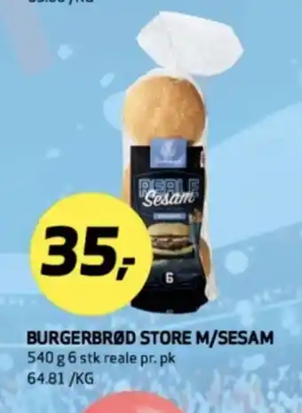 Bunnpris Burgerbrød store m/sesam tilbud