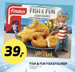 Bunnpris FINDUS Fish & fun fiskefigurer tilbud