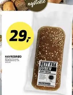 Bunnpris Havrebrød tilbud
