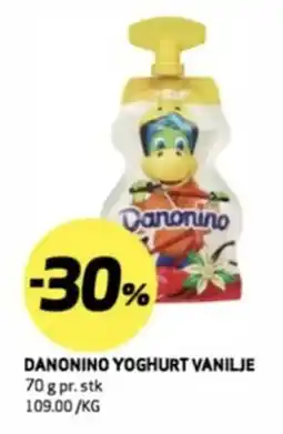 Bunnpris DANONINO yoghurt vanilje tilbud