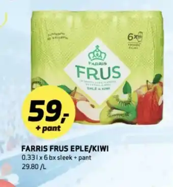 Bunnpris Farris frus eple/kiwi tilbud