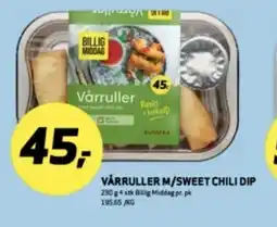 Bunnpris Vårruller m/sweet chili dip tilbud