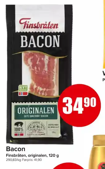 Eurospar FINSBRÅTEN Bacon tilbud