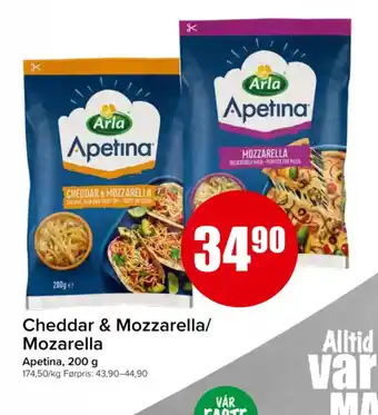 Eurospar ARLA Cheddar & Mozzarella/ Mozarella tilbud