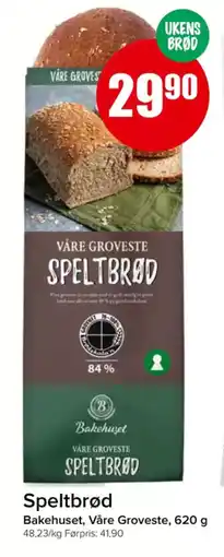 Eurospar BAKEHUSET Speltbrød tilbud