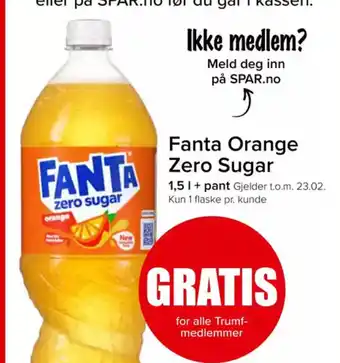 Eurospar FANTA Orange Zero Sugar tilbud