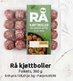 Joker Rå kjøttboller tilbud