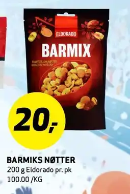 Bunnpris BARMIKS NØTTER tilbud