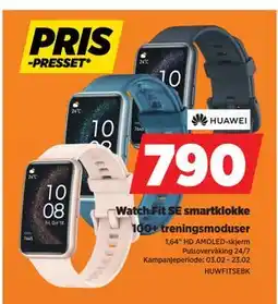 POWER Watch Fit SE smartklokke tilbud