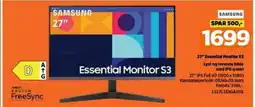 POWER 27" Essential Monitor S3 Lyst og levende bilde med IPS-panel tilbud