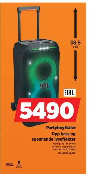 POWER Partyhøyttaler tilbud