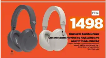 POWER Bluetooth-hodetelefoner Utmerket batterilevetid og høykvalitetslyd tilbud