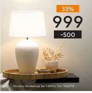 Skeidar Struktur bordlampe tilbud