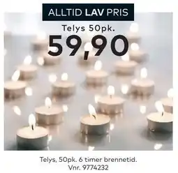 Skeidar Telys, 50pk tilbud