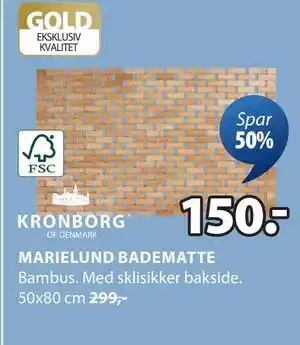 JYSK MARIELUND BADEMATTE tilbud