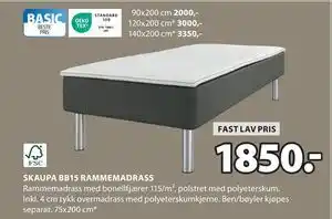 JYSK SKAUPA BB15 RAMMEMADRASS tilbud