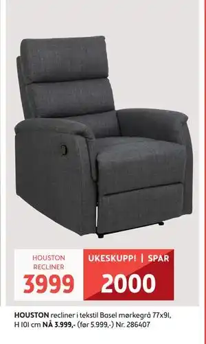 Bohus HOUSTON RECLINER tilbud