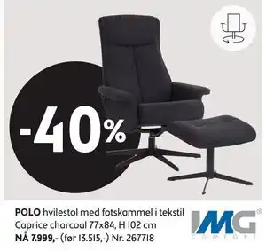 Bohus POLO hvilestol tilbud