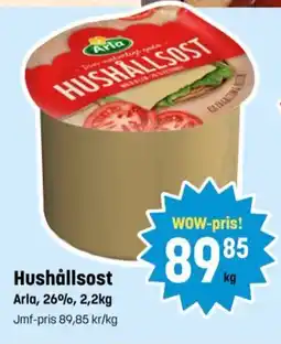 Eurocash Hushållsost Arla, 26%, tilbud