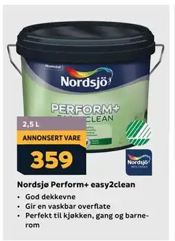 Megaflis Nordsjø Perform+ easy2clean tilbud