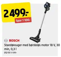 Jula Stavstøvsuger med børsteløs motor 18 V, 30 min, 0,3 l tilbud