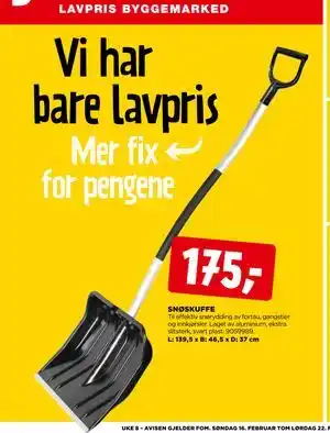 jem & fix SNØSKUFFE tilbud