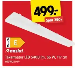 Jula Takarmatur LED 5400 lm, 56 W, tilbud