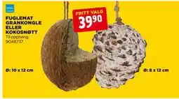 jem & fix FUGLEMAT GRANKONGLE ELLER KOKOSNØTT tilbud