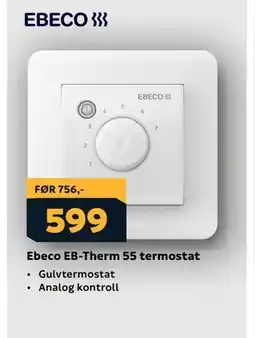 Megaflis Ebeco EB-Therm 55 termostat tilbud