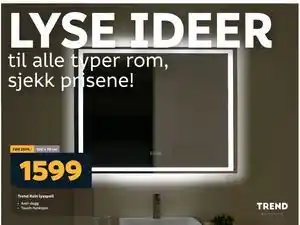 Megaflis Trend Rain lysspeil tilbud