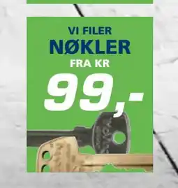 Coop Byggmix VI FILER NØKLER tilbud