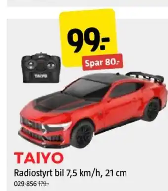 Jula TAIYO Radiostyrt bil 7,5 km/h, tilbud