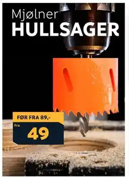 Megaflis Mjølner HULLSAGER tilbud