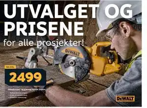 Megaflis Dewalt kapp- og gjærsag 1300W 216mm tilbud