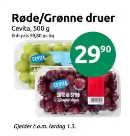 Joker Røde/Grønne druer tilbud