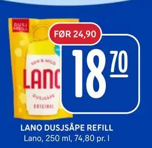 Rema 1000 LANO DUSJSÅPE REFILL tilbud