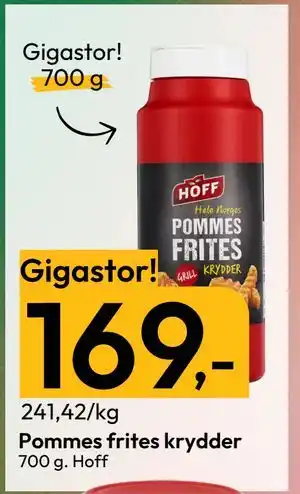 Gigaboks Pommes frites krydder tilbud