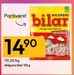 Gigaboks Ahlgrens bilar 125 g tilbud