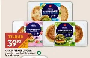 Coop Mega COOP FISKEBURGER tilbud