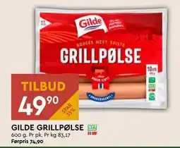 Coop Mega GILDE GRILLPØLSE tilbud