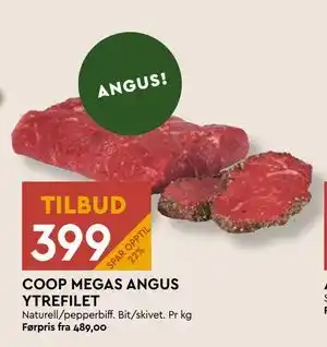 Coop Mega COOP MEGAS ANGUS YTREFILET tilbud