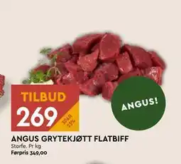 Coop Mega ANGUS GRYTEKJØTT FLATBIFF tilbud