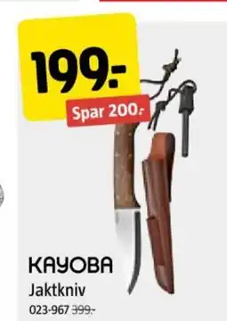 Jula KAYOBA Jaktkniv tilbud